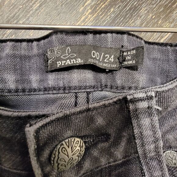 prAna  jada jeans black size 00/24 - Picture 5 of 8